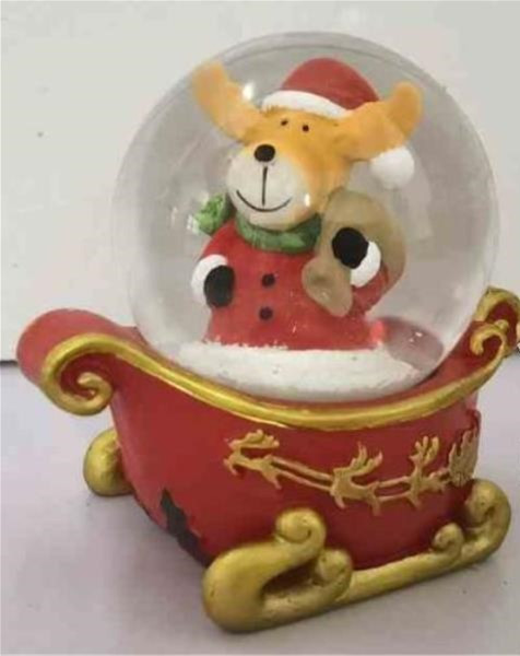 Christmas Decoration,Small waterball snowglobe with reindeer