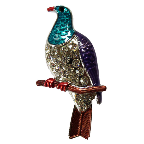 Kereru Brooch - NZ Wood Pigeon