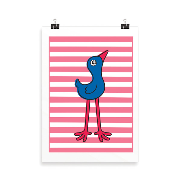 Pukeko Buddy - Print A4