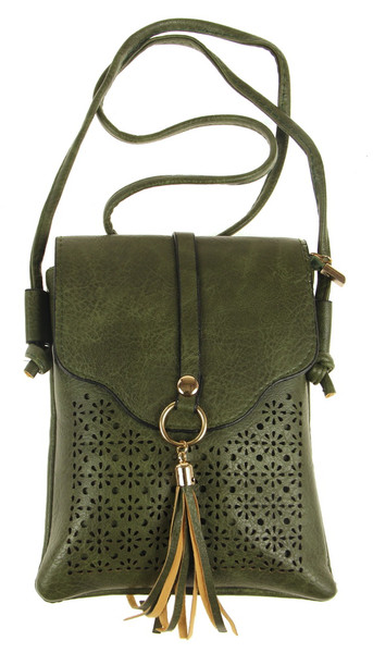 Shoulder Tassel Bag - Forest