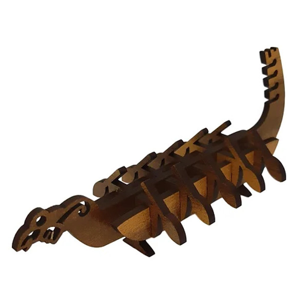 Kitset 3D Jigsaw Model of a NZ Waka (Canoe)