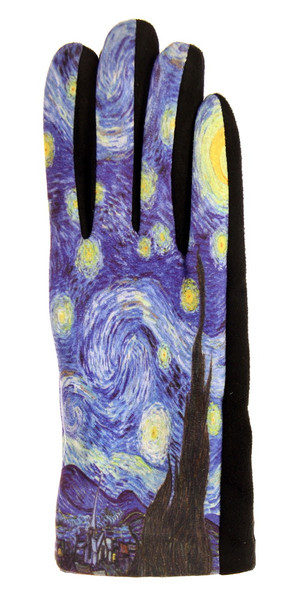 Starry Night pattern gloves