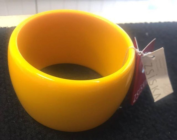 Yellow Zsiska bangle