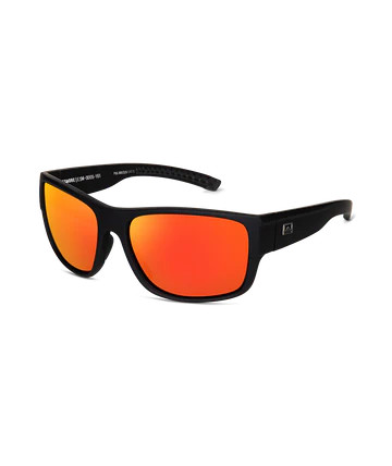 Men's Sunglasses - Offshore  black frame with orange lens