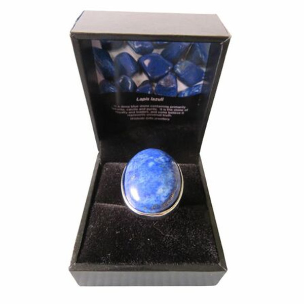 Lapis Lazuli Large Oval adjustable ring