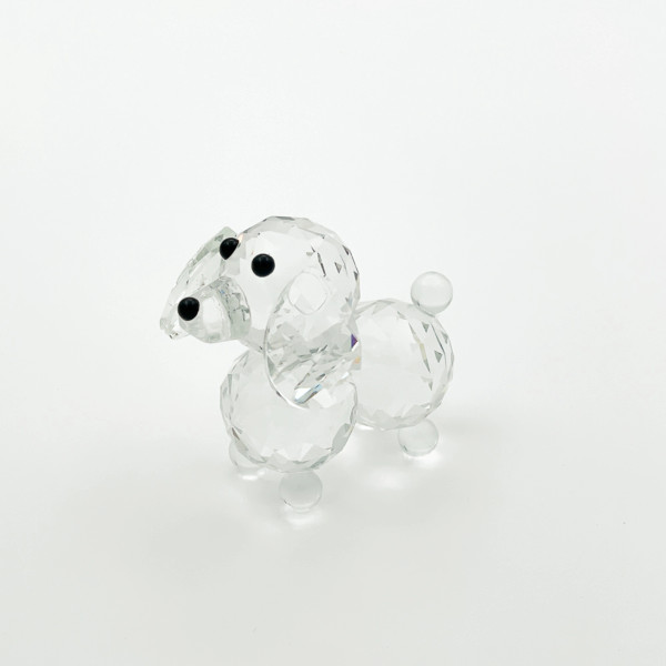 Small ornamental crystal dog