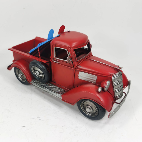 Model of a 1930's Ford Pick Up Truck red