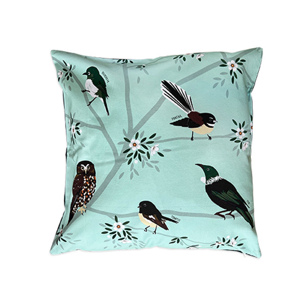 Cushion Cover - NZ Native birds of the sky