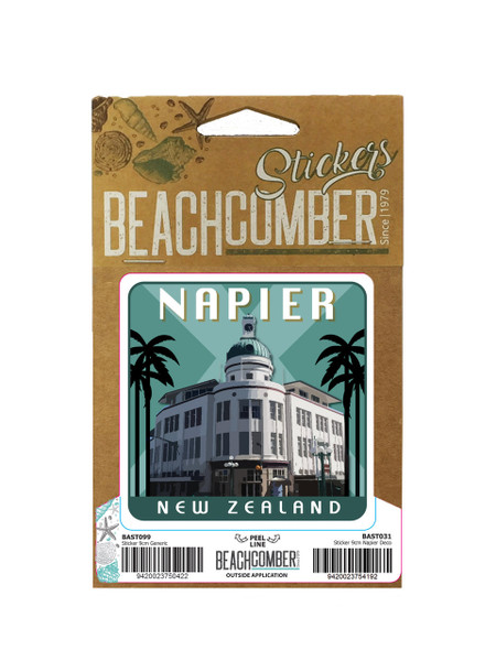 Napier sticker - Art Deco building known as The Dome (carded)