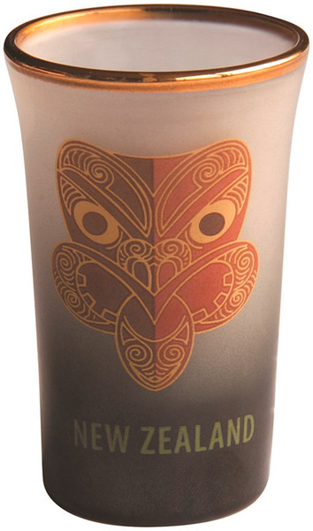 Shot Glass - with Maori face carving (Teko)