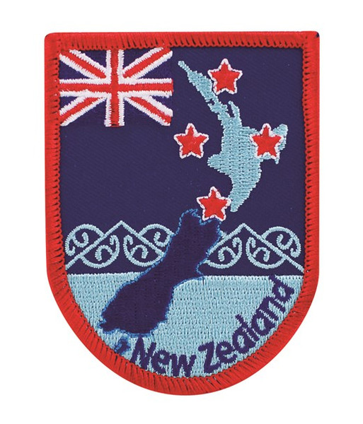 Iron on Patch - NZ Map and Southern Cross