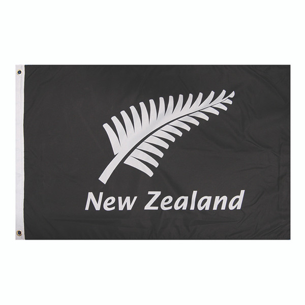NZ Silver Fern Flag (91cm x 152cm)