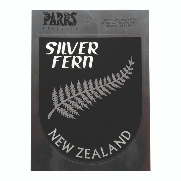 NZ sticker foil with Silver Fern