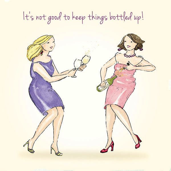 Greeting Card - It's not good to keep things bottled up!