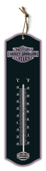 Wall thermometer - Harley Davidson sign (8cm x 27cm)