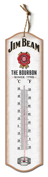 Wall thermometer - Jim Beam sign (8cm x 27cm)