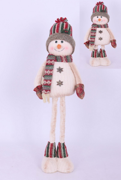 Snowman Alfie figurine with telescopic legs (approx 122cm tall)