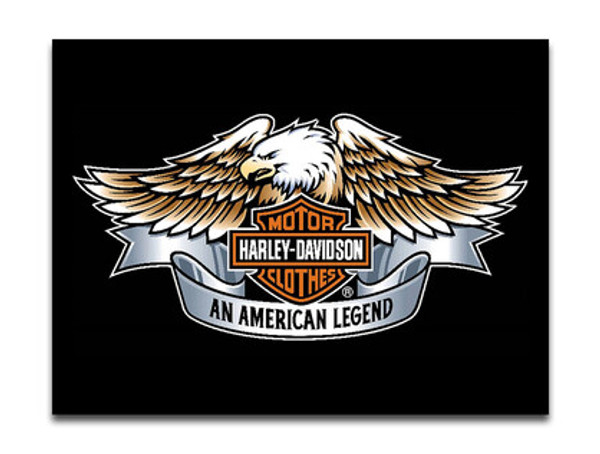 Harley Davidson Eagle on large metal sign