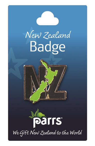 NZ with NZ Map Badge / Pin
