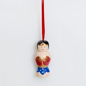 hand painted Wonder Woman skittle