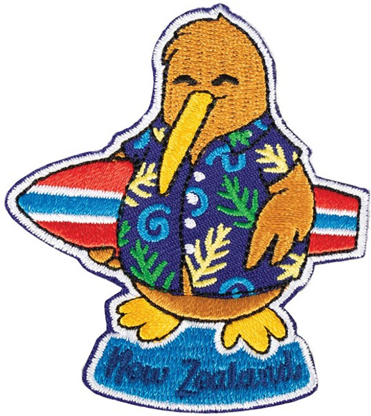 Iron on Patch - New Zealand Kiwi surfer