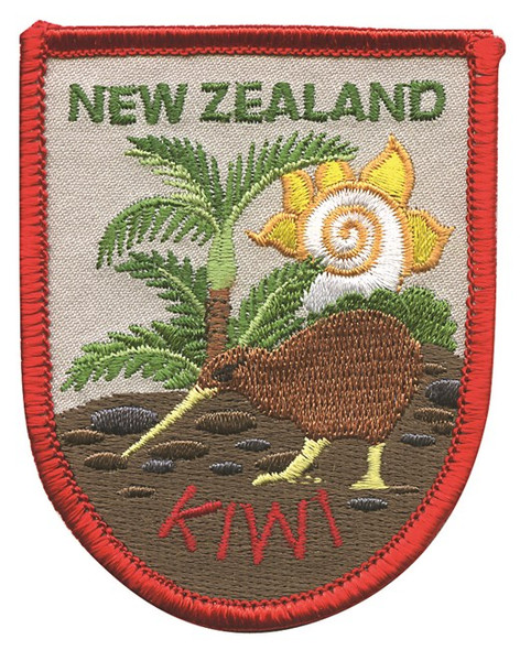 Iron on Patch - Kiwi and Ponga tree