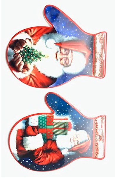 Santa with gifts- Christmas trivets (price per each trivet)
