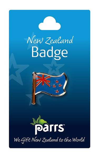 NZ Badge - Flag on pole