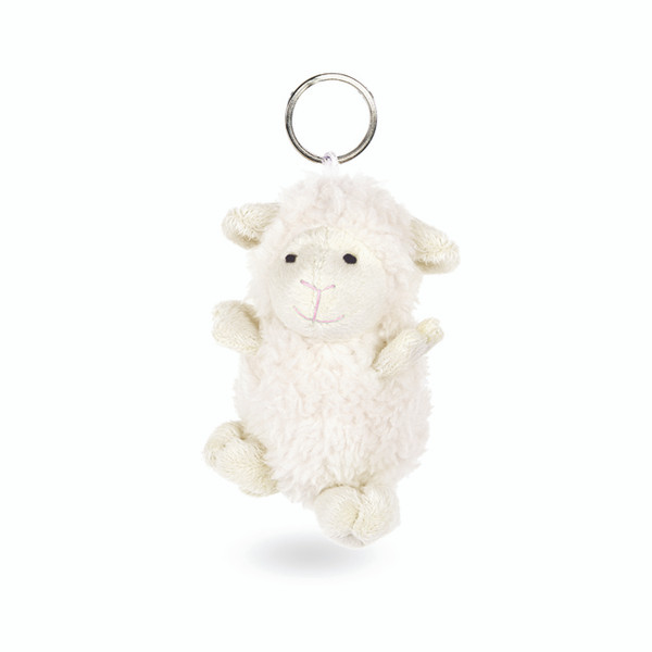 NZ Keyring - White fluffy sheep