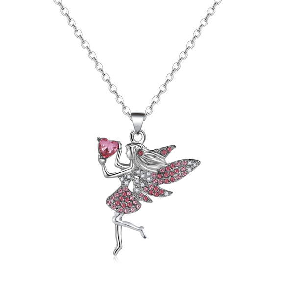 Pink diamant fairy necklace