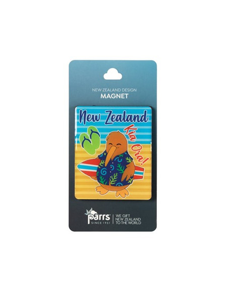 NZ Magnet Resin Kiwi Surfer