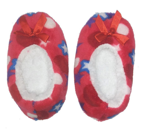 Red star slippers large