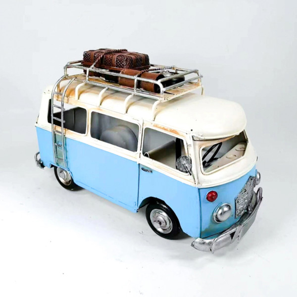 Blue Combi van with Luggage