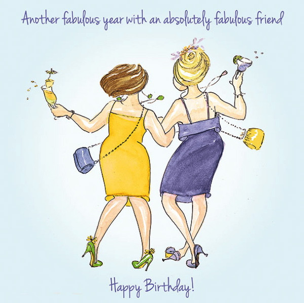 Birthday card - Absolutely Fabulous
