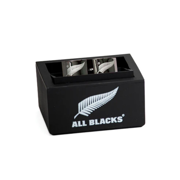 Official All Blacks curved rectangle gunmetal cufflinks