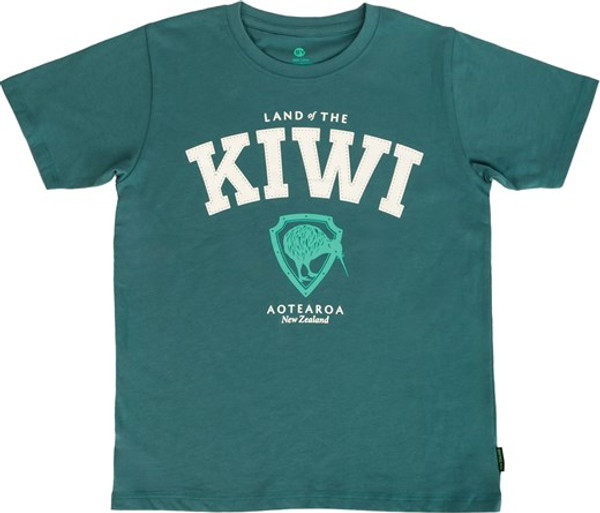 Kids NZ souvenir T-shirt Land of the Kiwi