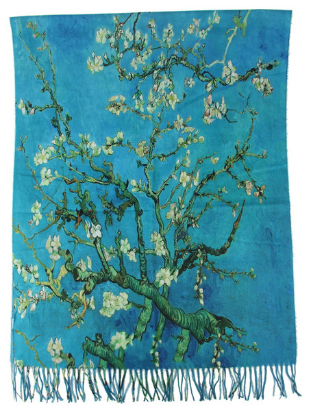 Printed Scarf - blossoming tree