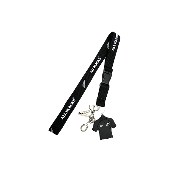 All Blacks lanyard neck strap with clips and jersey