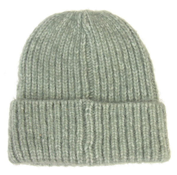 Adults beanie mixed wool in mint