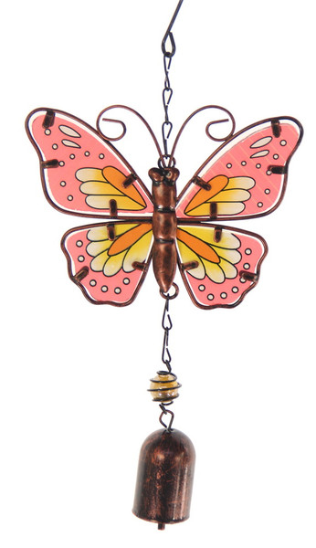 Cherise butterfly hanging windchime
