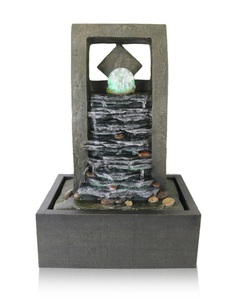 Modern Slate and Ball Water feature
