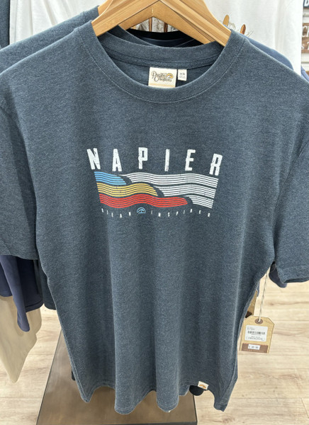 Napier NZ souvenir T-shirt - denim blue Ocean - L Inspired