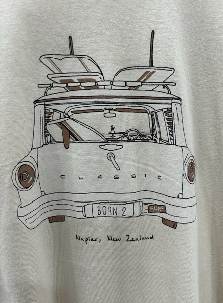 Napier NZ souvenir T-shirt - beach wagon in sand - 2XL