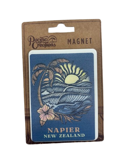 Surf Trip magnet with Napier, New Zealand