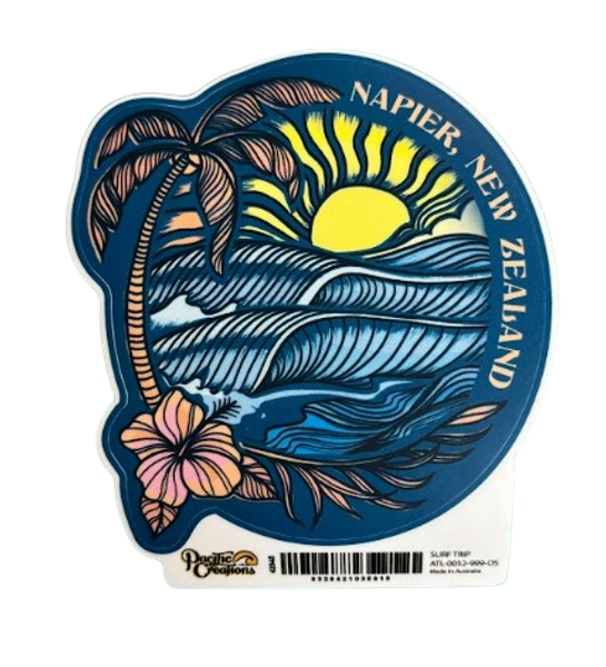 Surf trip - Napier new Zealand sticker