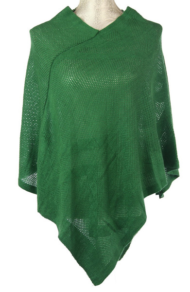 Valerie sheer poncho in jade