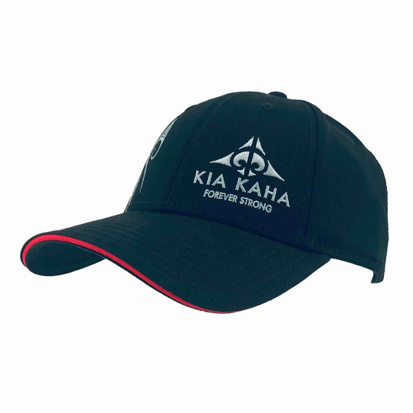 NZ souvenir cap in black - kowhaiwhai
