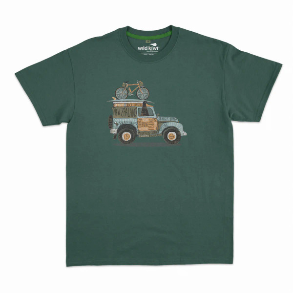 Men’s New Zealand Kiwi 4WD T-Shirt - Jade Green