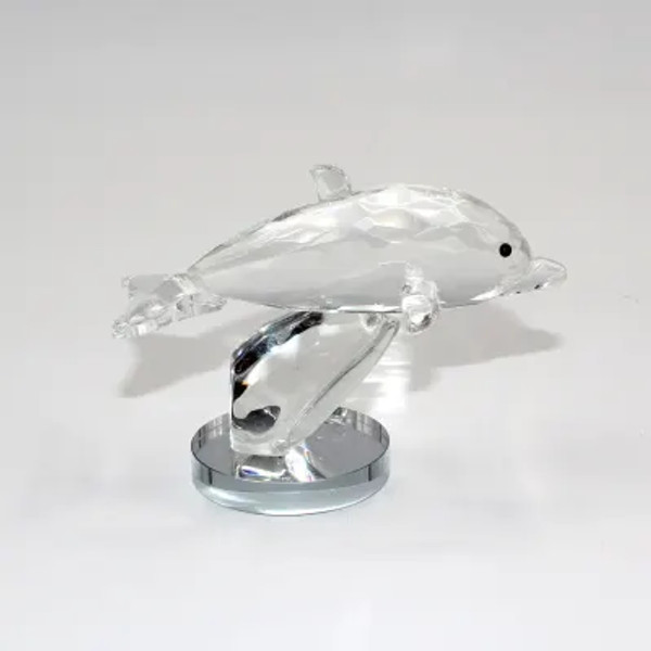 Ornamental crystal dolphin