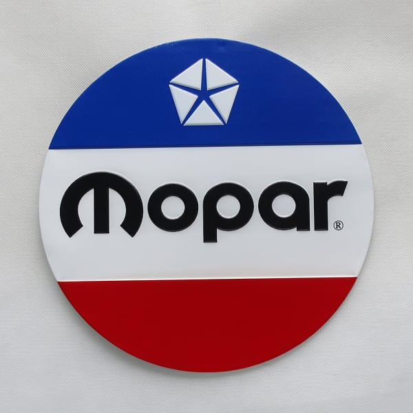 Round Mopar metal sign (30cm diameter)